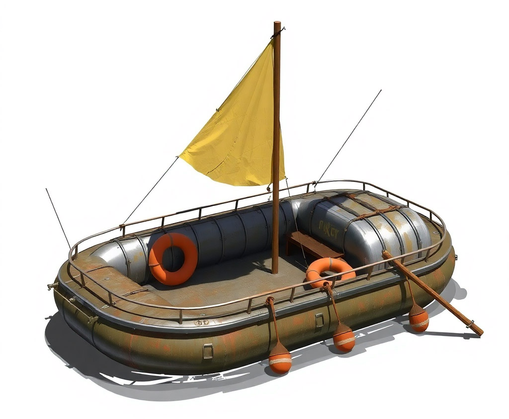 AI-generated raft