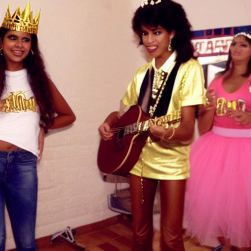 AI-generated metal guitar player